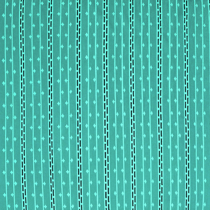 Square Abstract Turquoise Contemporary Rug, con2425turq