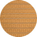 Square Abstract Orange Contemporary Rug, con2425org