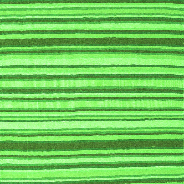 Serging Thickness of Machine Washable Southwestern Green Country Area Rugs, wshcon2426grn