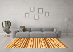 Machine Washable Southwestern Orange Country Area Rugs in a Living Room, wshcon2426org