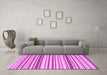 Machine Washable Southwestern Pink Country Rug in a Living Room, wshcon2426pnk