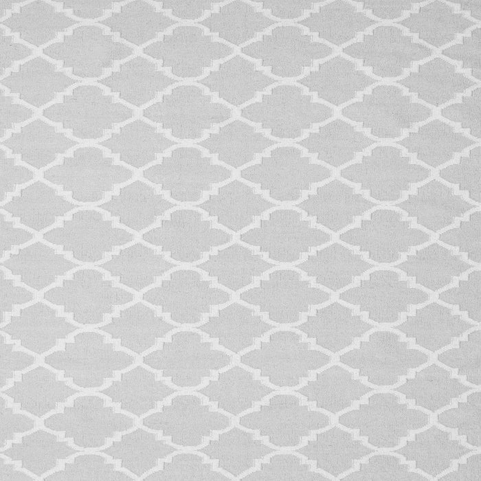 Serging Thickness of Trellis Gray Modern Rug, con2427gry