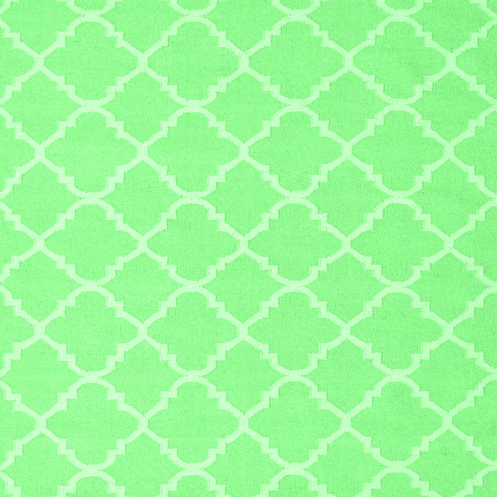 Machine Washable Trellis Emerald Green Modern Area Rugs, wshcon2427emgrn