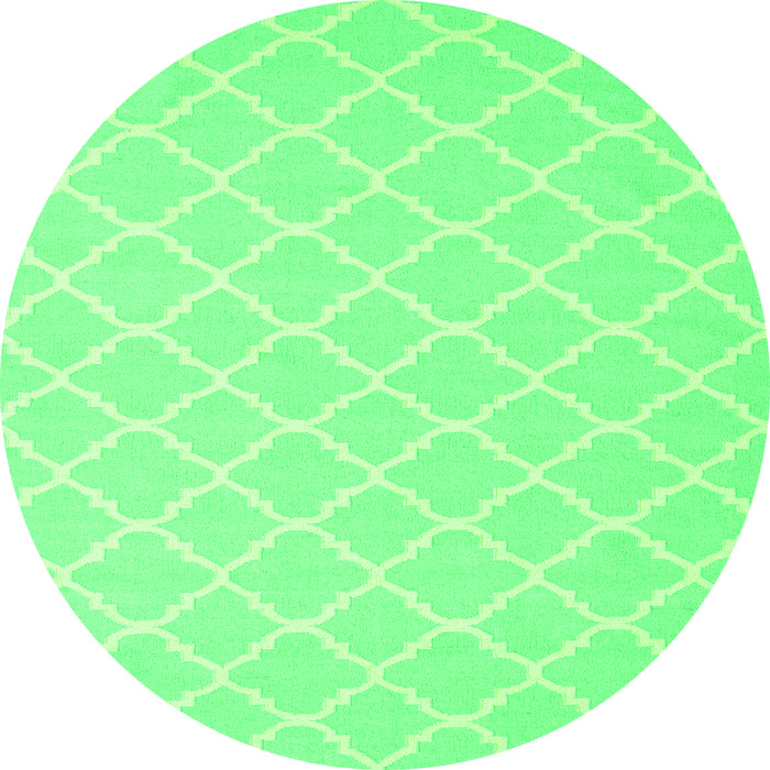 Machine Washable Trellis Green Modern Area Rugs, wshcon2427grn