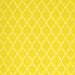 Square Machine Washable Trellis Yellow Modern Rug, wshcon2427yw