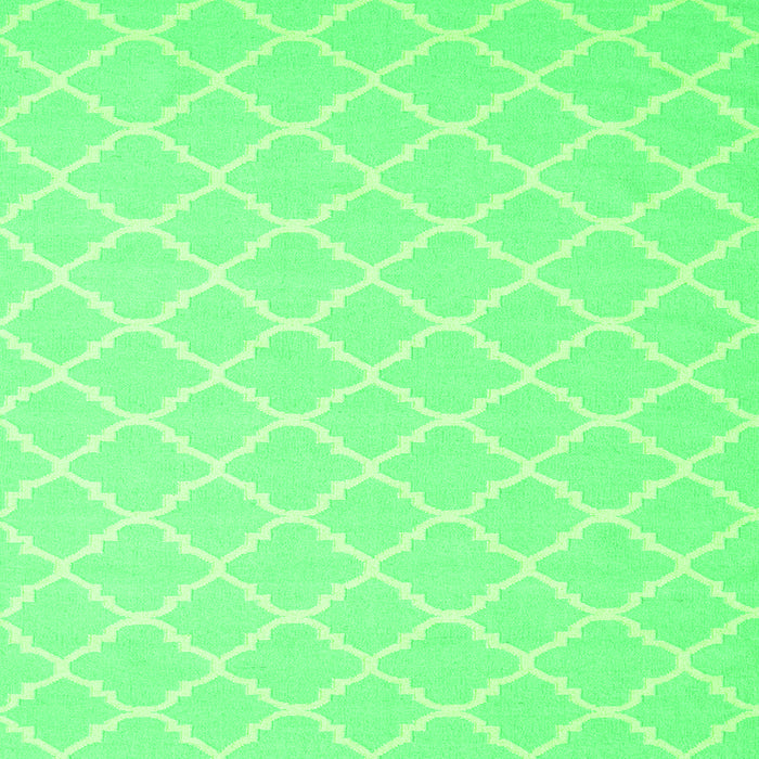 Serging Thickness of Trellis Green Modern Rug, con2427grn