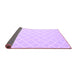 Sideview of Trellis Purple Modern Rug, con2427pur