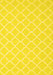 Machine Washable Trellis Yellow Modern Rug, wshcon2427yw