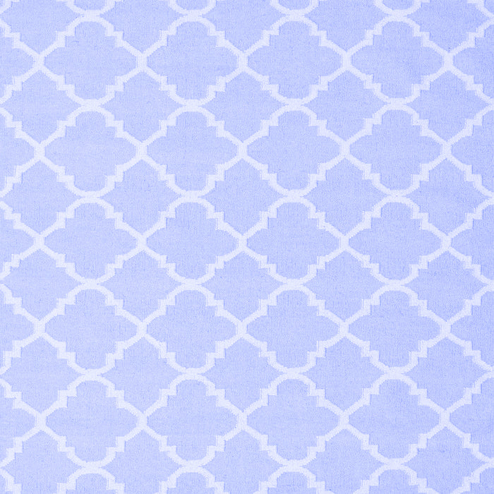 Machine Washable Trellis Blue Modern Rug, wshcon2427blu