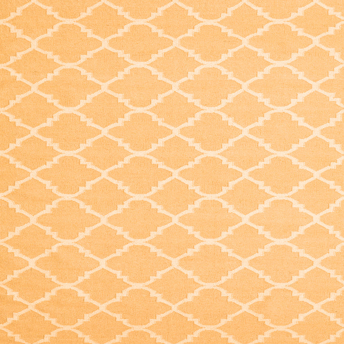 Serging Thickness of Trellis Orange Modern Rug, con2427org