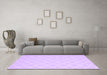 Machine Washable Trellis Purple Modern Area Rugs in a Living Room, wshcon2427pur