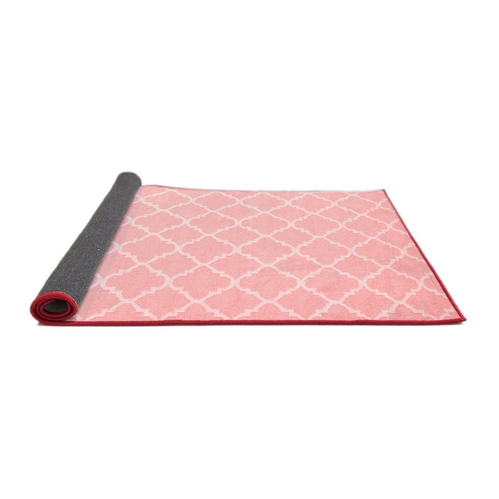Trellis Red Modern Area Rugs