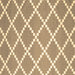 Square Abstract Brown Contemporary Rug, con2428brn