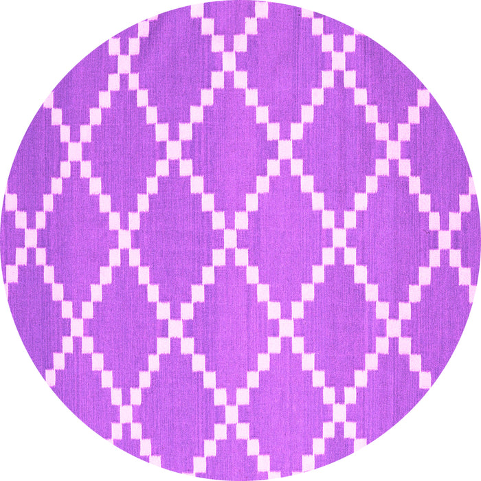 Round Machine Washable Abstract Pink Contemporary Rug, wshcon2428pnk