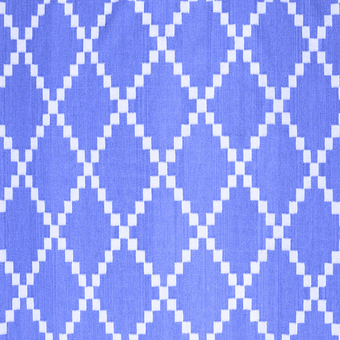 Square Machine Washable Abstract Blue Contemporary Rug, wshcon2428blu