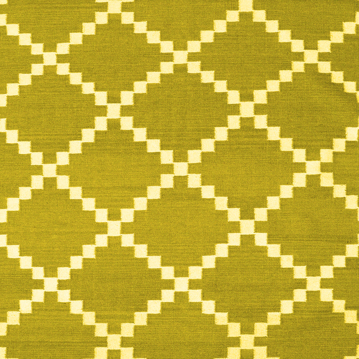 Abstract Yellow Contemporary Rug, con2428yw