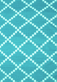 Abstract Turquoise Contemporary Rug, con2428turq