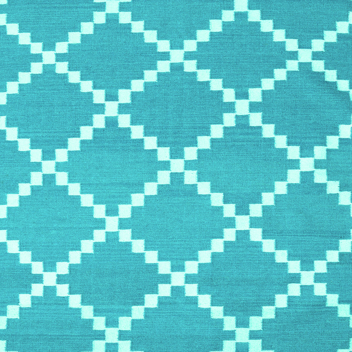 Machine Washable Abstract Turquoise Contemporary Area Rugs, wshcon2428turq