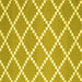 Square Abstract Yellow Contemporary Rug, con2428yw