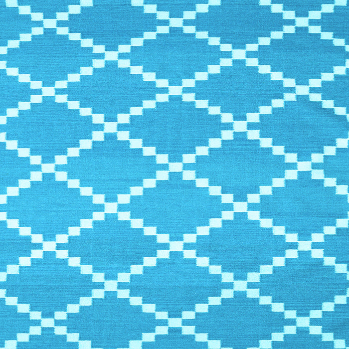 Square Abstract Light Blue Contemporary Rug, con2428lblu