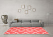 Contemporary Red Washable Rugs