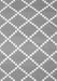 Serging Thickness of Machine Washable Abstract Gray Contemporary Rug, wshcon2428gry