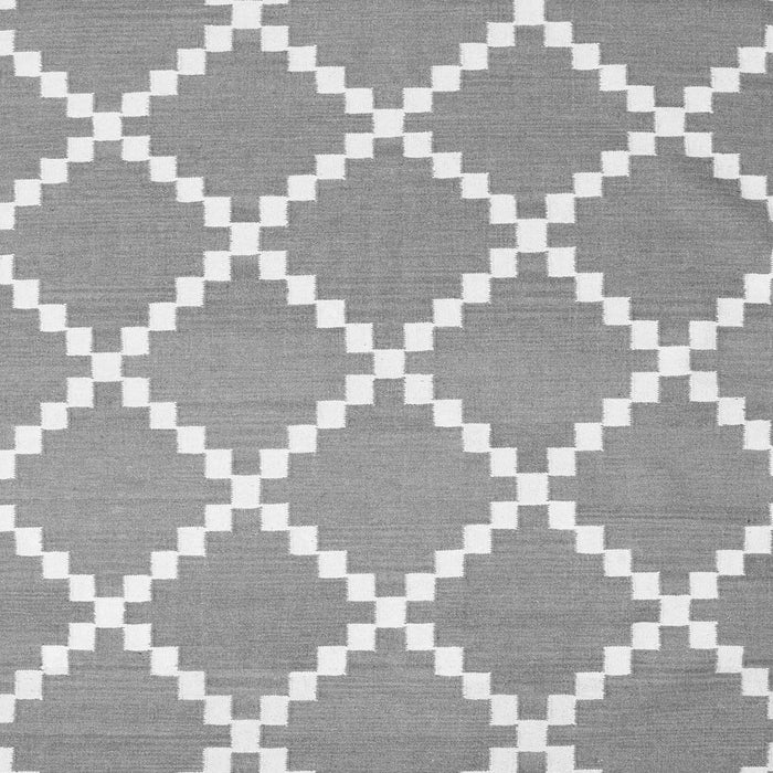 Serging Thickness of Machine Washable Abstract Gray Contemporary Rug, wshcon2428gry