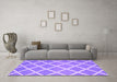 Machine Washable Abstract Purple Contemporary Area Rugs in a Living Room, wshcon2428pur