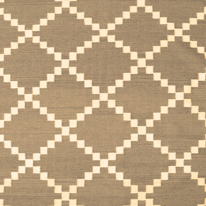 Machine Washable Abstract Brown Contemporary Rug, wshcon2428brn