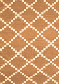 Abstract Orange Contemporary Rug, con2428org