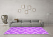 Machine Washable Abstract Pink Contemporary Rug in a Living Room, wshcon2428pnk