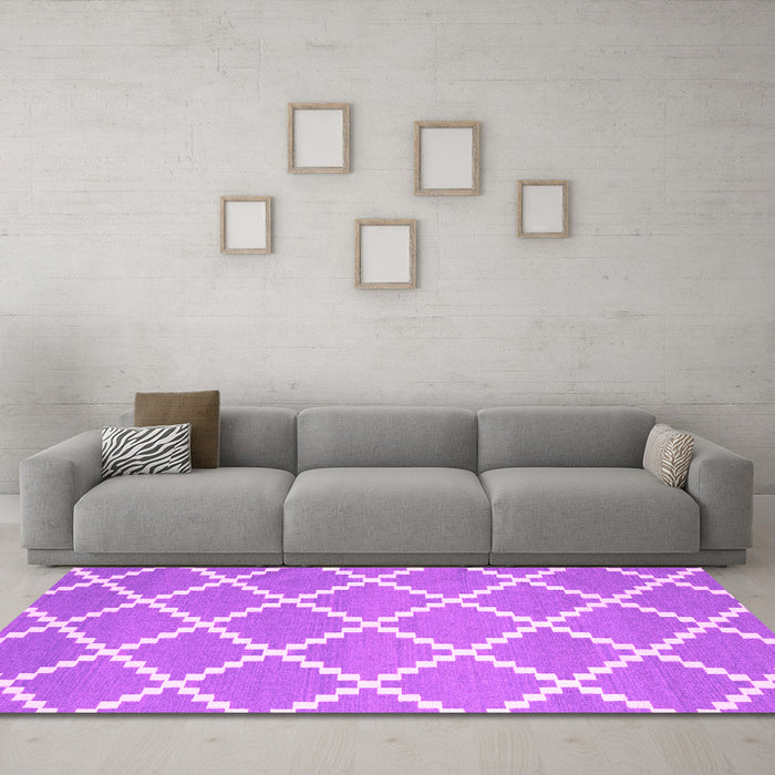 Machine Washable Abstract Pink Contemporary Rug in a Living Room, wshcon2428pnk