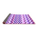 Sideview of Abstract Purple Contemporary Rug, con2429pur