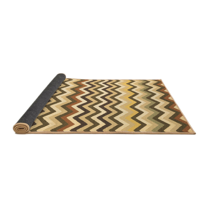 Sideview of Abstract Brown Contemporary Rug, con2429brn