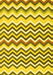 Machine Washable Abstract Yellow Contemporary Rug, wshcon2429yw