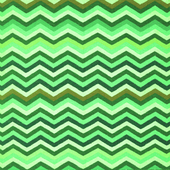 Round Machine Washable Abstract Green Contemporary Area Rugs, wshcon2429grn