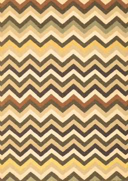 Abstract Brown Contemporary Rug, con2429brn