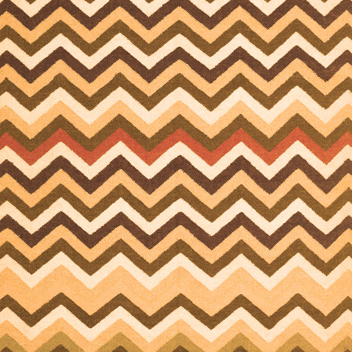 Abstract Orange Contemporary Rug, con2429org
