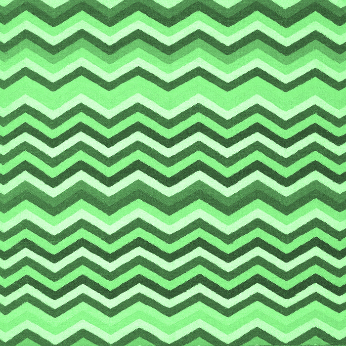 Square Abstract Emerald Green Contemporary Rug, con2429emgrn