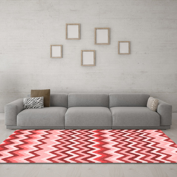 Contemporary Red Washable Rugs