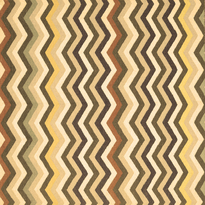 Square Abstract Brown Contemporary Rug, con2429brn