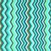 Square Abstract Turquoise Contemporary Rug, con2429turq