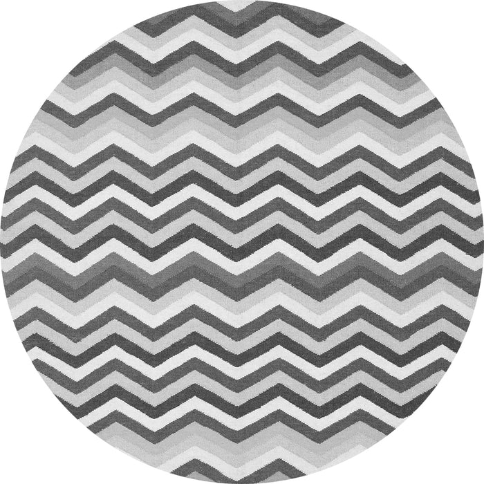 Square Abstract Gray Contemporary Rug, con2429gry