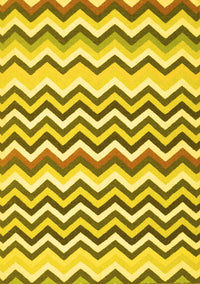 Abstract Yellow Contemporary Rug, con2429yw