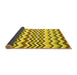 Sideview of Abstract Yellow Contemporary Rug, con2429yw