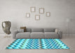 Machine Washable Abstract Light Blue Contemporary Rug in a Living Room, wshcon2429lblu