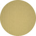 Round Abstract Brown Contemporary Rug, con242brn