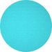 Round Machine Washable Abstract Light Blue Contemporary Rug, wshcon242lblu