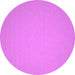 Round Machine Washable Abstract Pink Contemporary Rug, wshcon242pnk