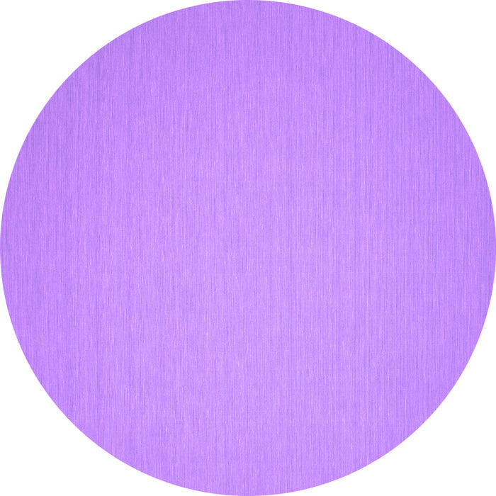 Round Machine Washable Abstract Purple Contemporary Area Rugs, wshcon242pur
